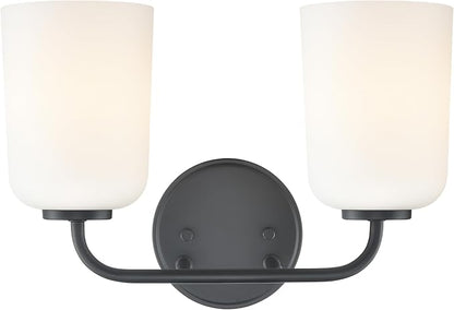 ML Lighting 214202-MB Laphia 14" Wide 2-Light Vanity - Matte Black