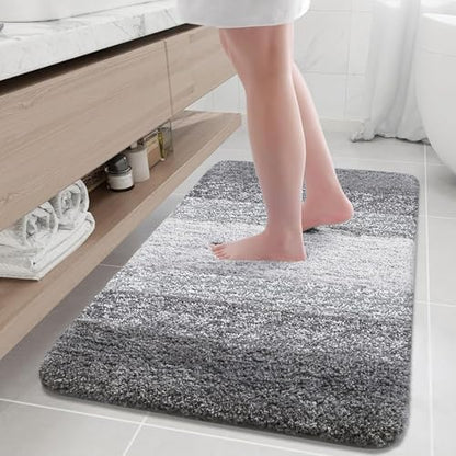 Arotive Microfiber Bathroom Rugs, Shaggy Soft Absorbent Bath Rug, 36x24