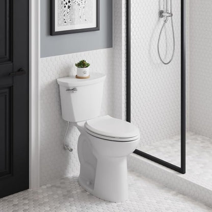 American Standard 215TA104.020 Cadet PRO Two-Piece Toilet, Seat not Included, Extra Tall Height, Left-Hand Trip Lever, 12-Inch Rough, Elongated Front, White, 1.28 GPF (Pack of 4)