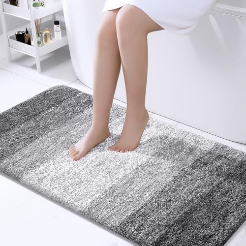 OLANLY Bathroom Runner Rug 40x24, Extra Soft Absorbent Microfiber Bath Rugs