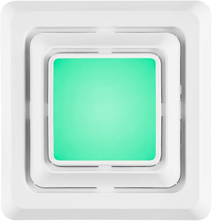 Broan-NuTone FG600RGBS Customizable Color Changing LED Cover/Grille for Bathroom Fans, Easy DIY Install, Smart Phone App, Bright White
