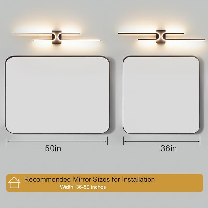Black Bathroom Vanity Light Fixtures Over Mirror 3CCT Dimmable Bathroom Light Fixture, 39.17 ''Long Modern LED Vanity Lighting Bar, Wall Sconce Lighting for Bedroom Living Room with Remote Control