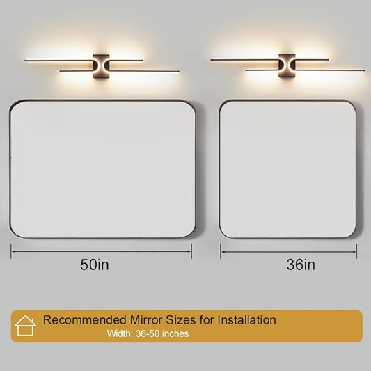 Black Bathroom Vanity Light Fixtures Over Mirror 3CCT Dimmable Bathroom Light Fixture, 39.17 ''Long Modern LED Vanity Lighting Bar, Wall Sconce Lighting for Bedroom Living Room with Remote Control