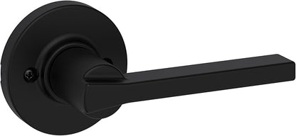 Kwikset Casey Interior Passage Round Door Handle, Lever for Closet and Hallway Doors, Reversible Non-Locking Handle Lever, Polished Chrome