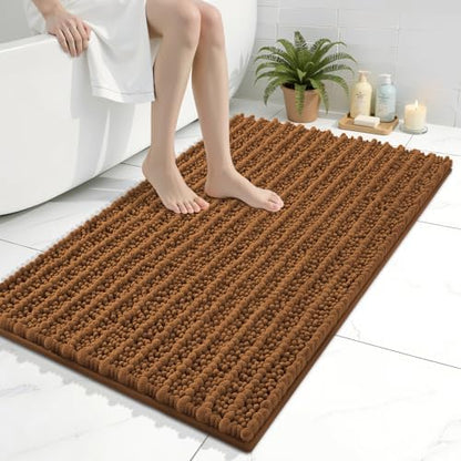 Arotive Bathroom Rugs Mat 36x24, Soft Absorbent Chenille Shaggy Bath Mat