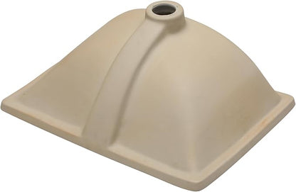 Sarlai Undermount Bathroom Sink Rectangular - 20 x 15 Inch Bathroom Sink Rectrangle Undermount Pure White Porcelain Ceramic Lavatory Vanity Vessel Sink