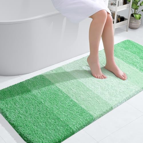 OLANLY Bathroom Runner Rug 54x24, Extra Soft Absorbent Microfiber Bath Rugs