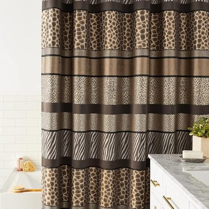 Safari Stripes Shower Curtain Fabric Shower Curtain for Bathroom Classic Unique Design Luxury Animal Print Bathroom Curtain Bathtub Home Western Décor 72"x70"