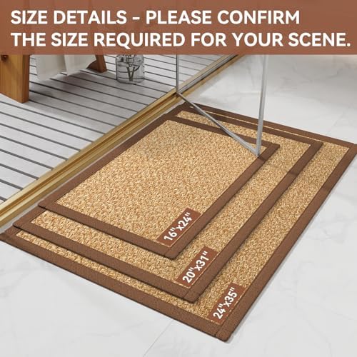 YDKGL Non Slip Bath Mat Long Ultra Thin Bathroom Rugs Runner Fit Under Door