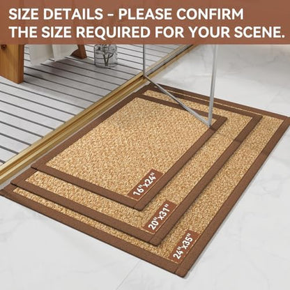 YDKGL Non Slip Bath Mat Long Ultra Thin Bathroom Rugs Runner Fit Under Door