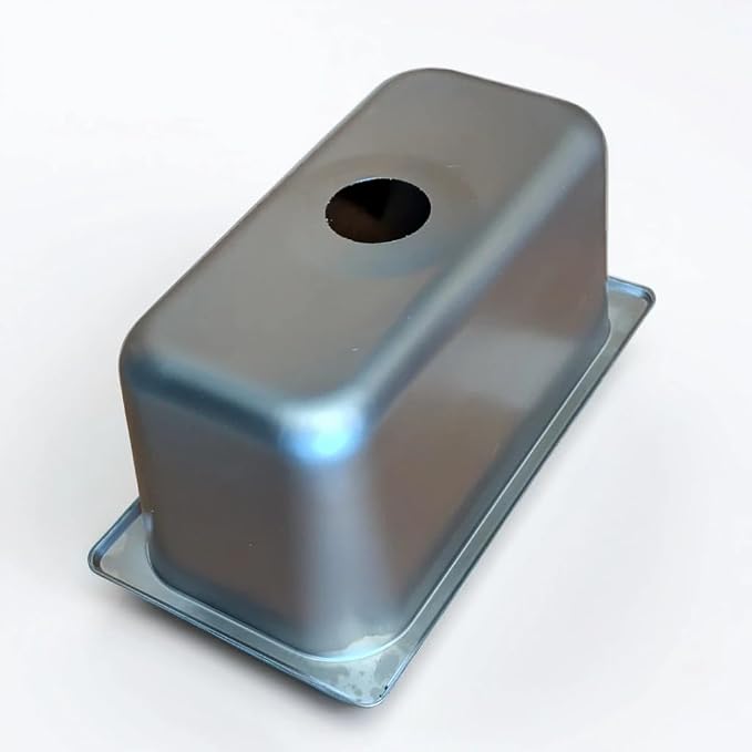 3-Compartment Drop-in Stainless Steel Concession Sink Kit, 12.75x7x6 inches, with Strainers and Waterproof Safety Labels