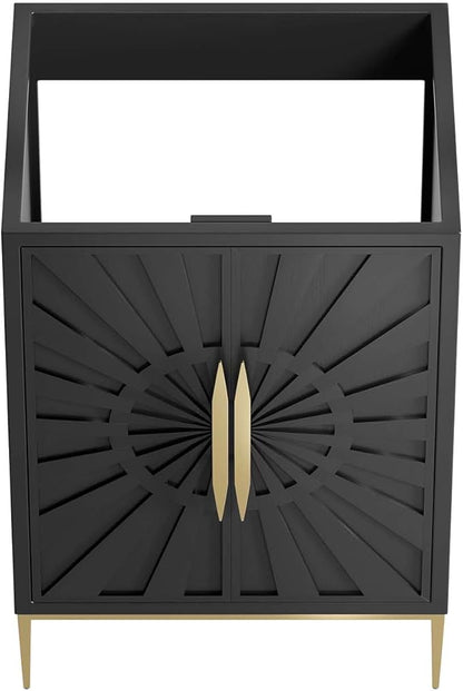 Modway Awaken Bathroom Vanity Cabinet, 24", Black