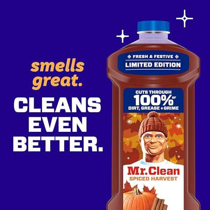 Mr. Clean All Purpose Cleaner, Cleaning Liquid, Spiced Harvest, 41oz