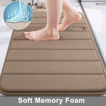 Buganda Memory Foam Bath Mat 35.4 x 24, Ultra Soft Absorbent Bathroom Rugs