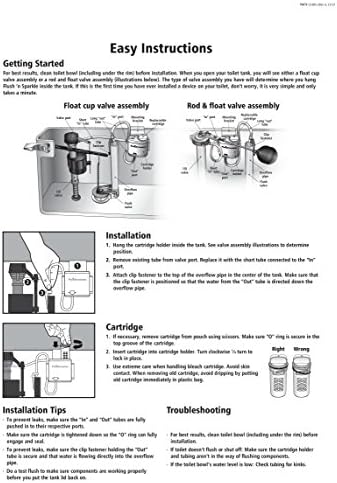 Fluidmaster Flush 'n Sparkle Automatic Toilet Bowl Cleaning System