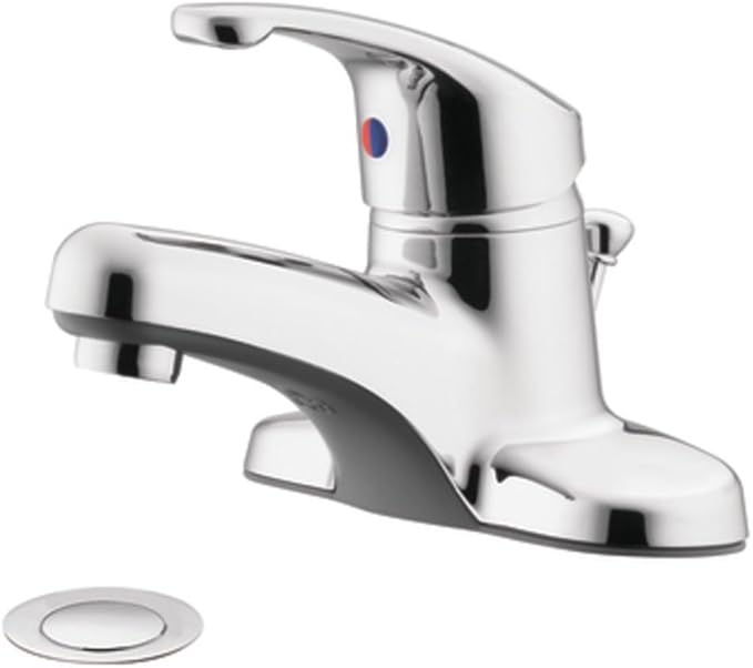 CA47711L Flagstone Single-Handle Bathroom Faucet with 50/50 Pop-Up Drain, Chrome