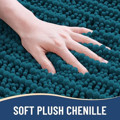 Arotive Bathroom Rugs Mat 47x24, Soft Absorbent Chenille Shaggy Bath Mat