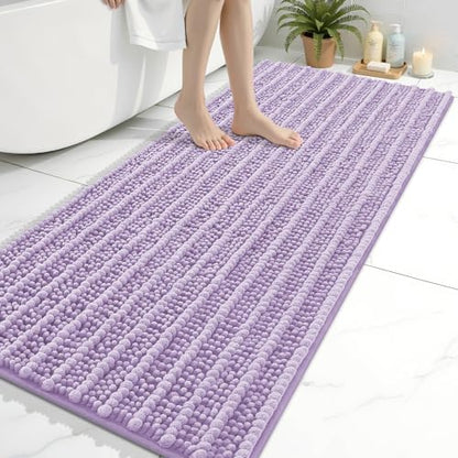 Arotive Bathroom Rugs Mat 54x24, Soft Absorbent Chenille Shaggy Bath Mat