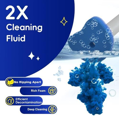 Disposable Toilet Bowl Brush with 32 Scented Toilet Wand Refills