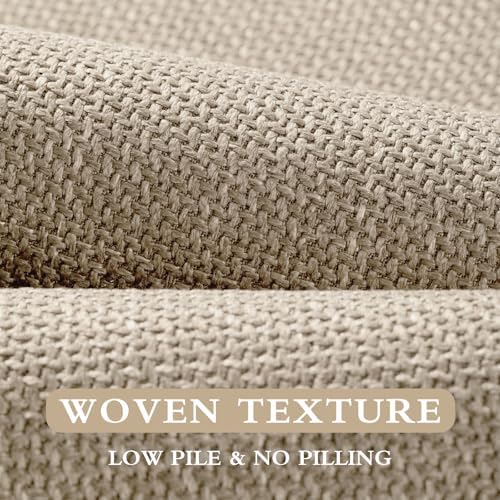 YIHOUSE Bathroom Rugs Thin Bath Mat Sets 2 Pieces Quick Dry,Beige