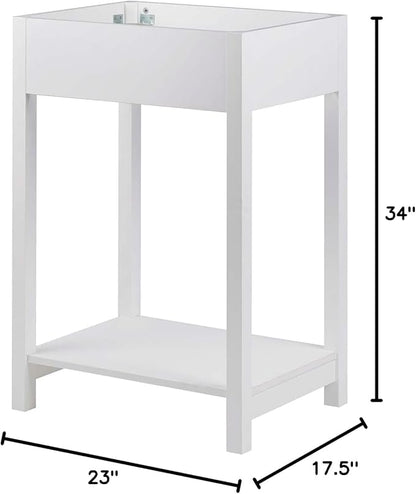 Modway Altura 24" Bathroom Vanity Cabinet (Sink Basin Not Included), 24 Inch, White