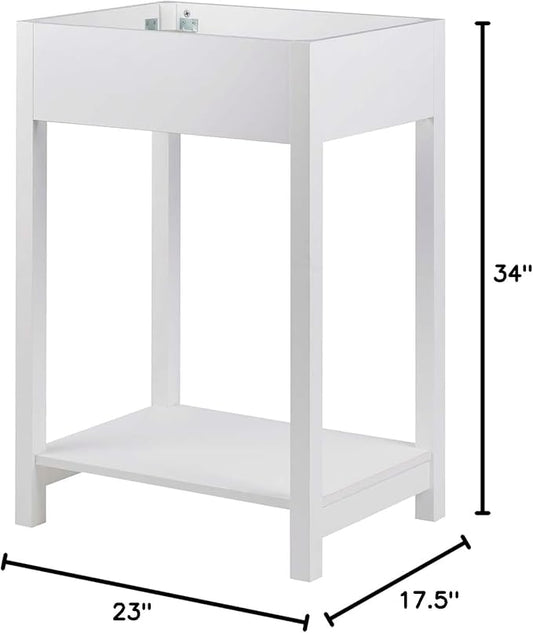 Modway Altura 24" Bathroom Vanity Cabinet (Sink Basin Not Included), 24 Inch, White