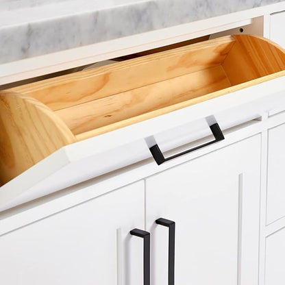 ARIEL Hepburn 72-inch Bathroom Vanity with Sink,Solid Wood, 1.5-inch Italian Carrara Marble Countertop & Backsplash, Double Oval Porcelain Sink, 4 Soft Closing Doors, 6 Dovetail Drawers, White