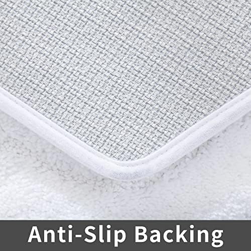 COSY HOMEER Non-Slip Bath Mat Extra Thick Absorbent Plush Washable