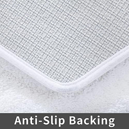 COSY HOMEER Non-Slip Bath Mat Extra Thick Absorbent Plush Washable