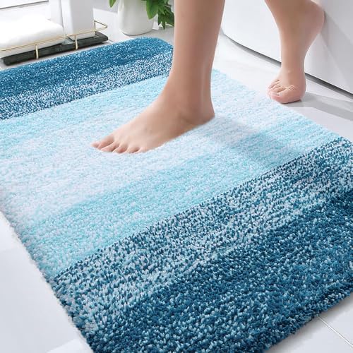 OLANLY Bathroom Rugs Mat 36x24, Extra Soft Absorbent Microfiber Bath Rugs