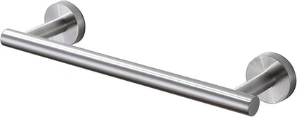 SEIDO Hand Towel Holder with 6.7" Usable Length, 304 Stainless Steel Towel Bar for Bathroom Wall, One-Piece Towel Racks for Bathroom Without Assembly, 9 Inch, Brushed Nickel