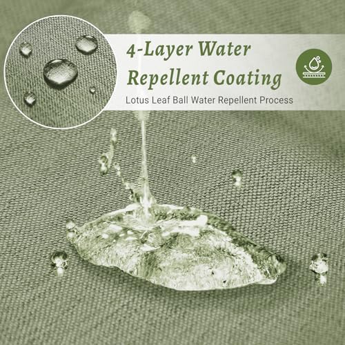 WONICY No Hook Shower Curtain with Snap-in Liner, Sage Green, 71 x 77