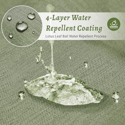 WONICY No Hook Shower Curtain with Snap-in Liner, Sage Green, 71 x 77
