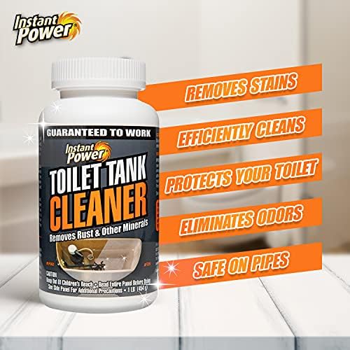 Instant Power Toilet Tank Cleaner & Hard Water Stain Remover, 1 lb, 6 Pack