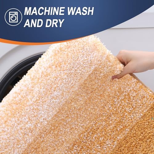 OLANLY Bathroom Runner Rug 54x24, Extra Soft Absorbent Microfiber Bath Rugs
