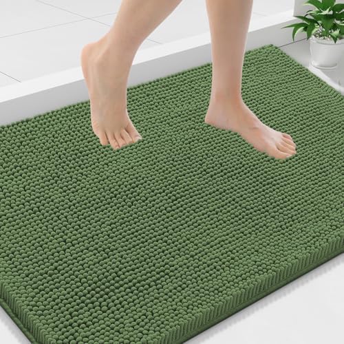 Smiry Bathroom Rugs 36X24, Luxury Chenille Extra Soft Absorbent Bath Mat