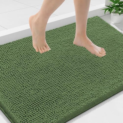 Smiry Bathroom Rugs 36X24, Luxury Chenille Extra Soft Absorbent Bath Mat