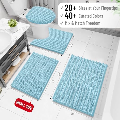 Arotive Bathroom Rugs Mat 44x24, Soft Absorbent Chenille Shaggy Bath Mat
