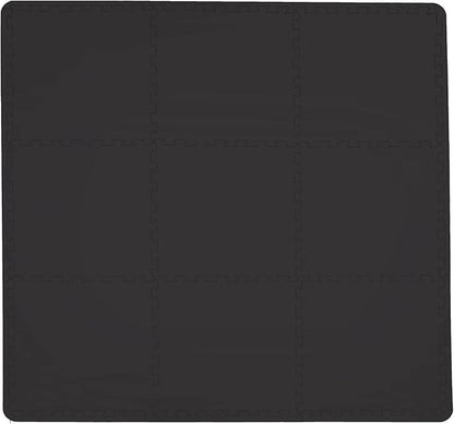 FloorPops Black Puzzle Interlocking Floor Tiles FPF 6361
