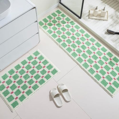 GIB Bathroom Rugs 32"x20", Extra Soft Absorbent Bath Mat for Bathroom Floor