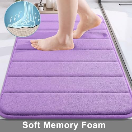 Buganda Memory Foam Bath Mat 60 x 24, Ultra Soft Absorbent Bathroom Rugs