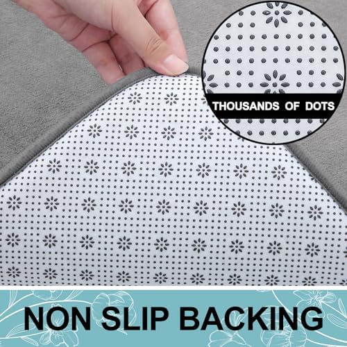 Smiry Memory Foam Bath Mat 36x24, Extra Soft and Absorbent Bathroom Rugs