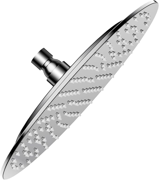 VBFF-Shower Head,rain shower head, 10 inch- Round Shower Head, 1.8 GPM Flow Rate, rainfall showerhead,VBFF12 (Chrome)