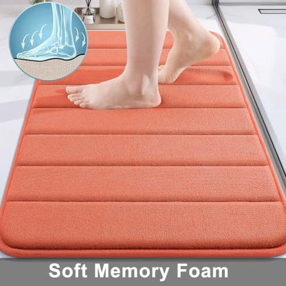 Buganda Memory Foam Bath Mat 30 x 20, Ultra Soft Absorbent Bathroom Rugs