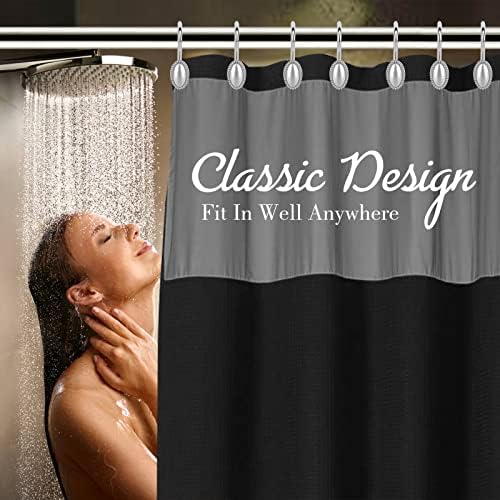 Chrome Shower Curtain Hooks, Anti-Rust Zinc Alloy Bathroom Rings