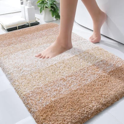 OLANLY Bathroom Rugs Mat 34x21, Extra Soft Absorbent Microfiber Bath Rugs