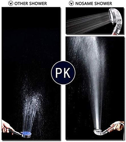 Nosame Handheld Shower Head, Filter Filtration High Pressure Water Saving | Filter Filtration High Pressure Water Saving 3 Mode Function Spray Handheld Showerheads 1.6 GPM for Dry Hair & Skin SPA