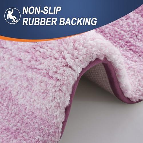 OLANLY Bathroom Runner Rug 70x24, Extra Soft Absorbent Microfiber Bath Rugs