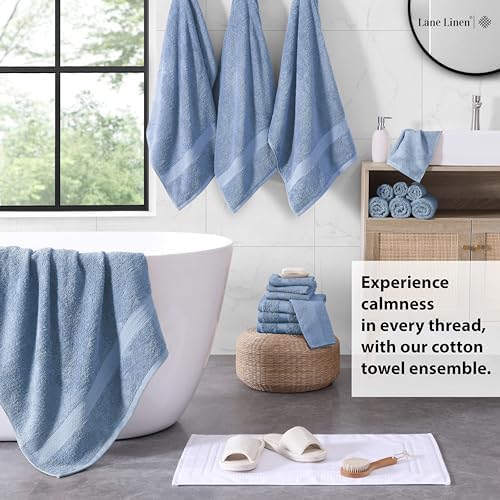 LANE LINEN Towel Set for Bathroom Soft Absorbent Quick Dry - Allure