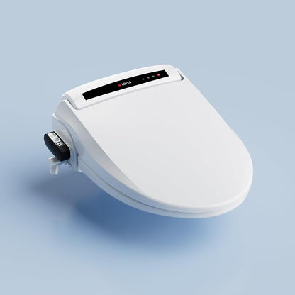 Lotus Bidet ATS-1000 Elongated with Enema Wash (Purestream) for constipation relief, Heated Seat With Remote Control, Temperature Controlled Wash, Warm Air Dryer, Easy DIY Installation, Made in Korea.
